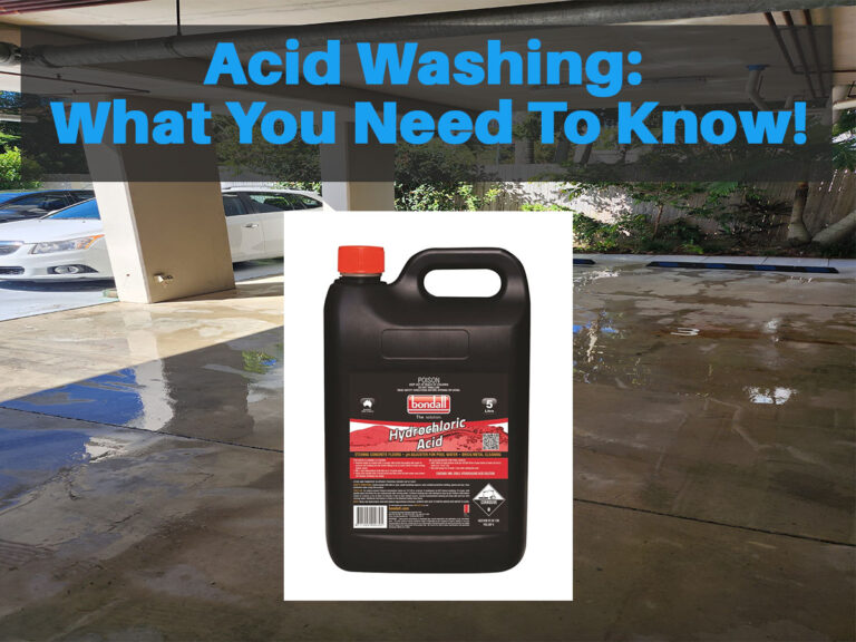 Acid Washing, What you need to know